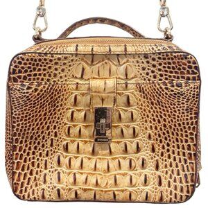 Brahmin Evie Toasted Melbourne Embossed Leather Crossbody